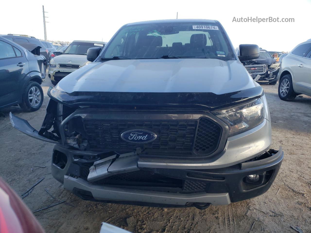 2020 Ford Ranger Xl Silver vin: 1FTER4EH1LLA74077