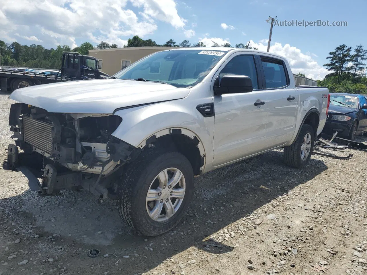 2019 Ford Ranger Xl Silver vin: 1FTER4EH2KLA43709