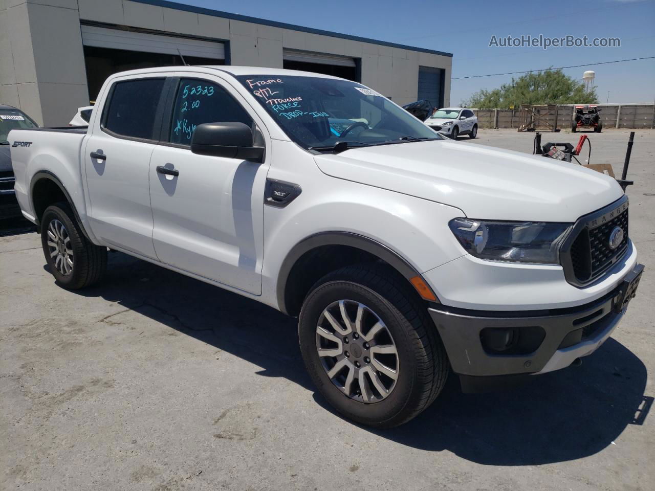 2019 Ford Ranger Xl White vin: 1FTER4EH2KLA55097