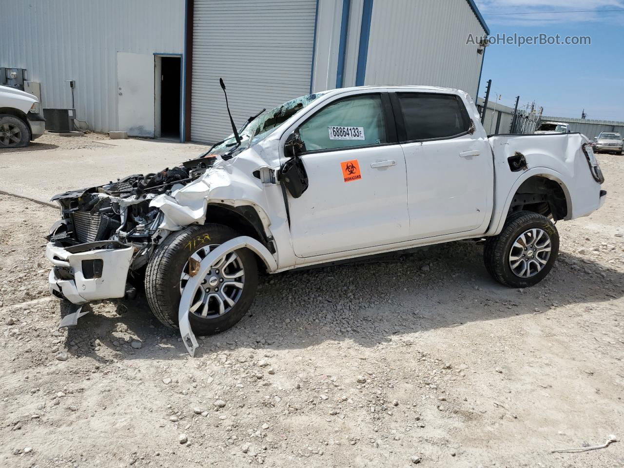 2019 Ford Ranger Xl White vin: 1FTER4EH2KLA64267