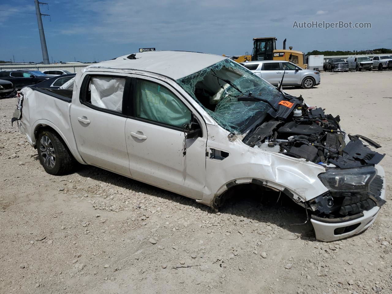 2019 Ford Ranger Xl White vin: 1FTER4EH2KLA64267