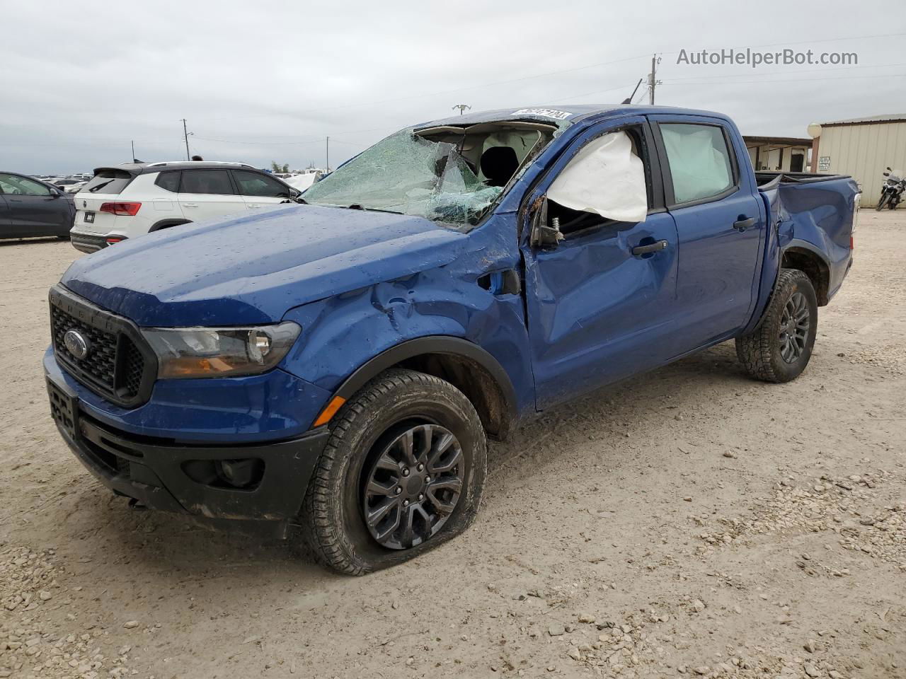 2019 Ford Ranger Xl Blue vin: 1FTER4EH2KLA82512