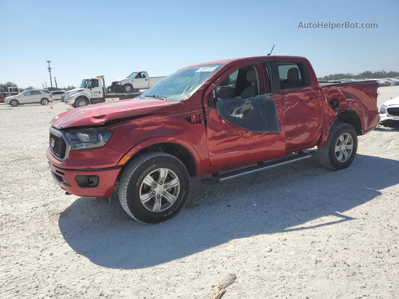 2020 Ford Ranger Xl Красный vin: 1FTER4EH2LLA63203