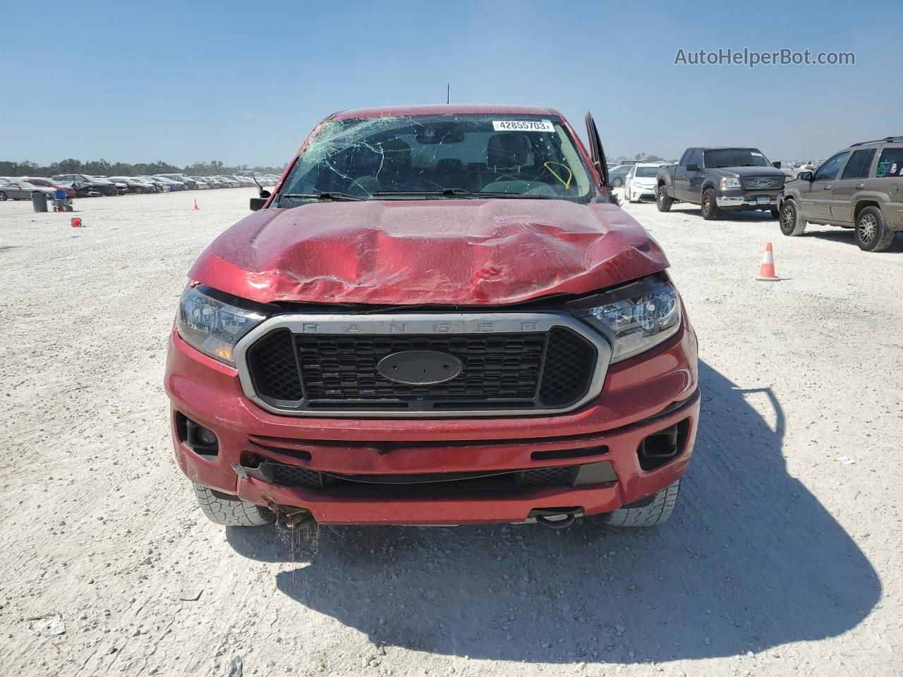 2020 Ford Ranger Xl Red vin: 1FTER4EH2LLA63203