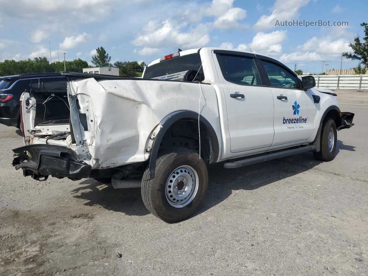 2019 Ford Ranger Xl White vin: 1FTER4EH3KLA20908