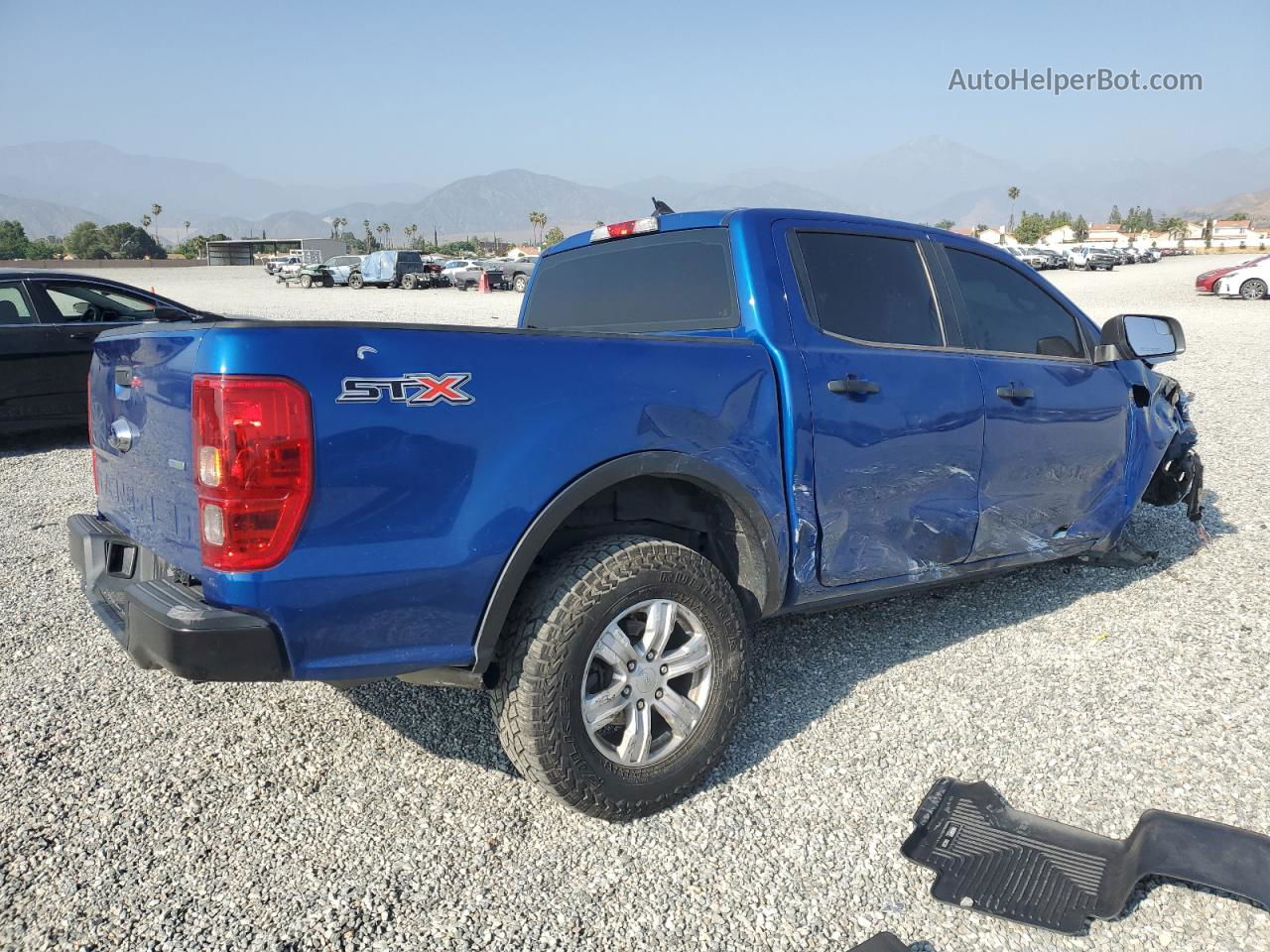 2019 Ford Ranger Xl Blue vin: 1FTER4EH3KLA99254