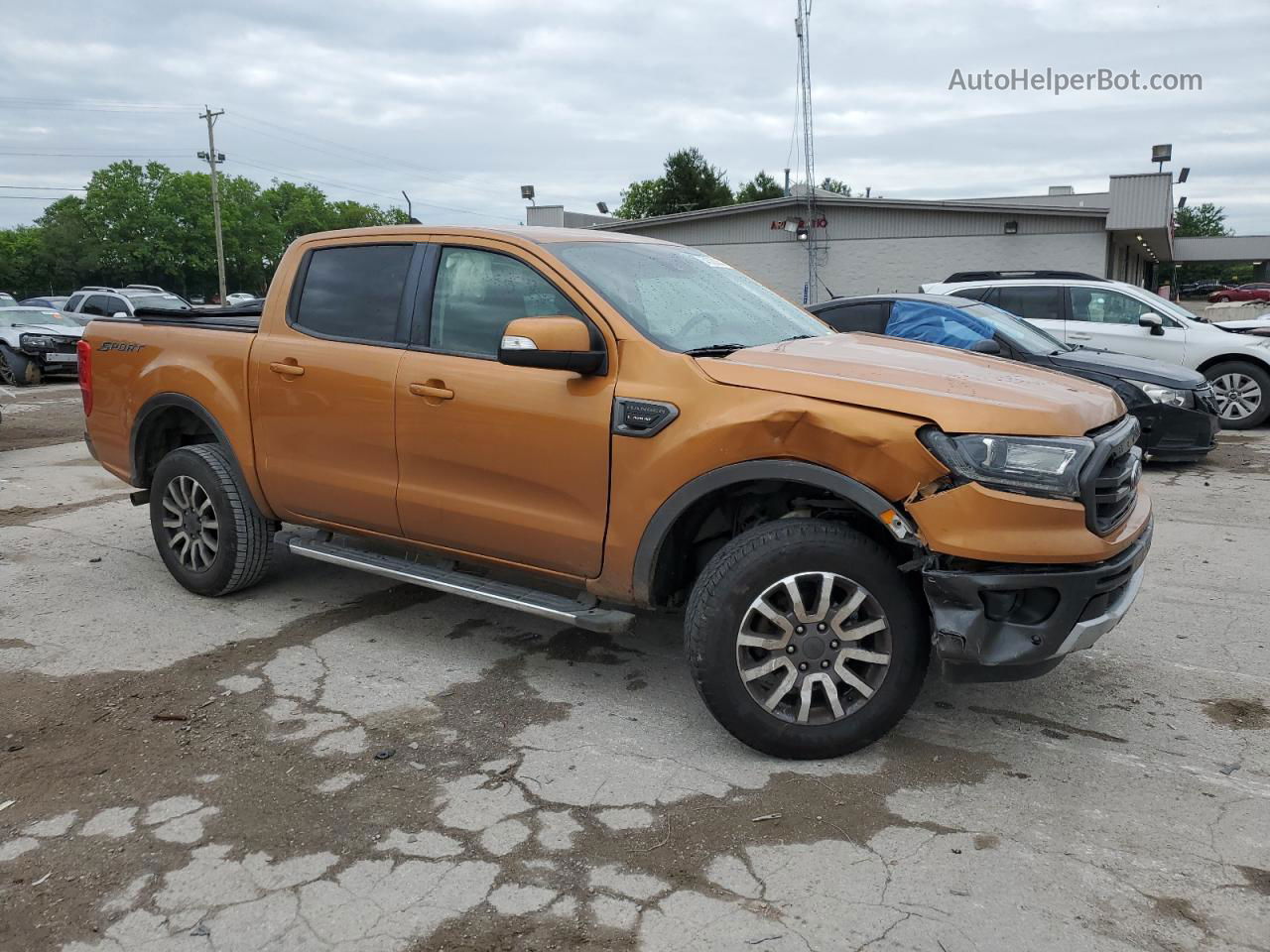 2019 Ford Ranger Xl Orange vin: 1FTER4EH4KLA28130