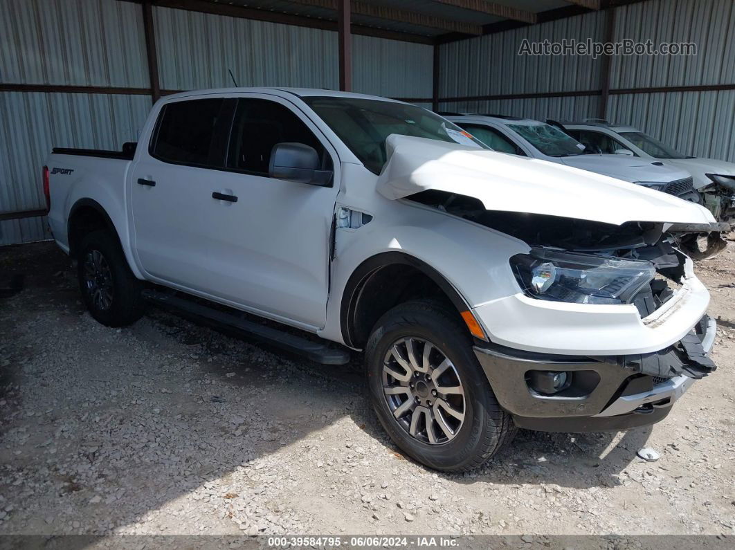 2019 Ford Ranger Xlt White vin: 1FTER4EH4KLA59104