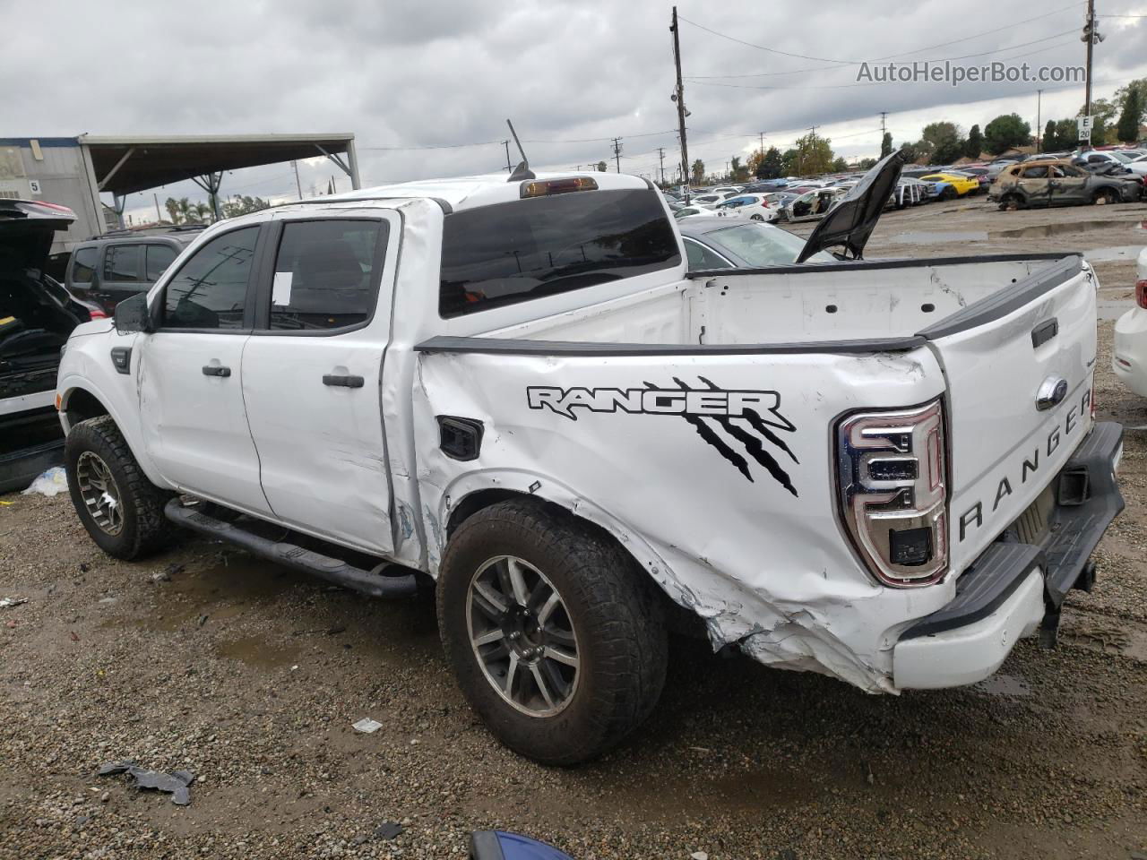 2019 Ford Ranger Xl White vin: 1FTER4EH4KLB08642