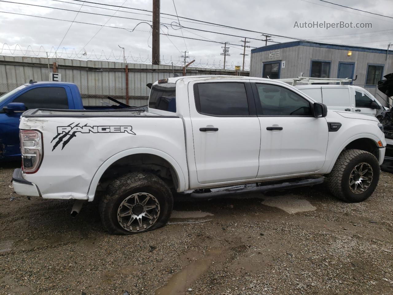 2019 Ford Ranger Xl White vin: 1FTER4EH4KLB08642