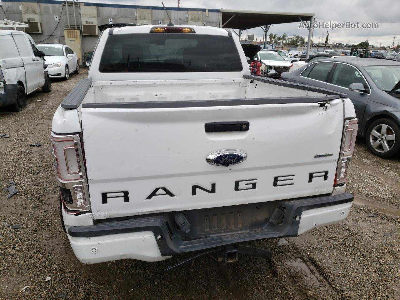 2019 Ford Ranger Xl White vin: 1FTER4EH4KLB08642