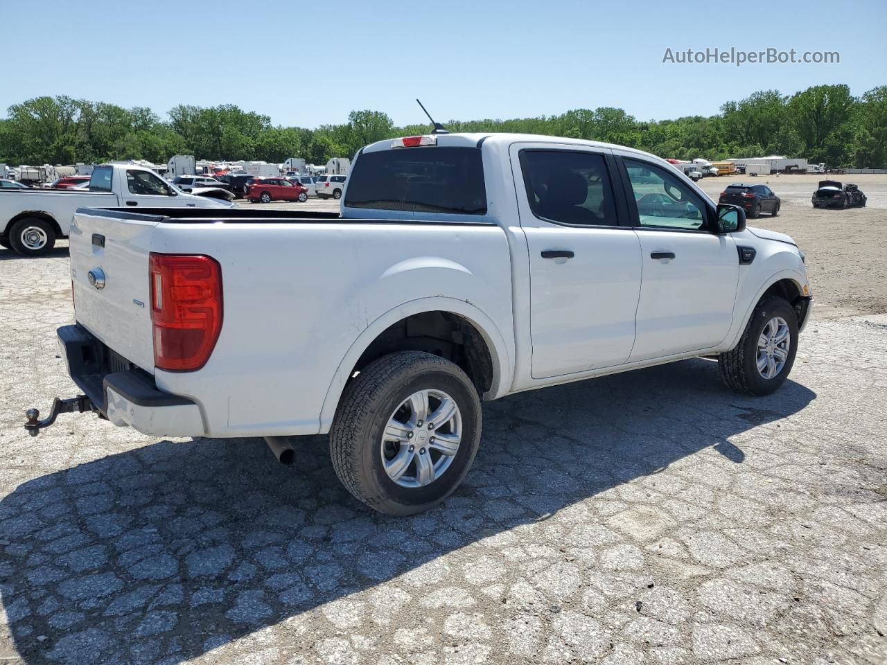 2019 Ford Ranger Xl White vin: 1FTER4EH4KLB15218