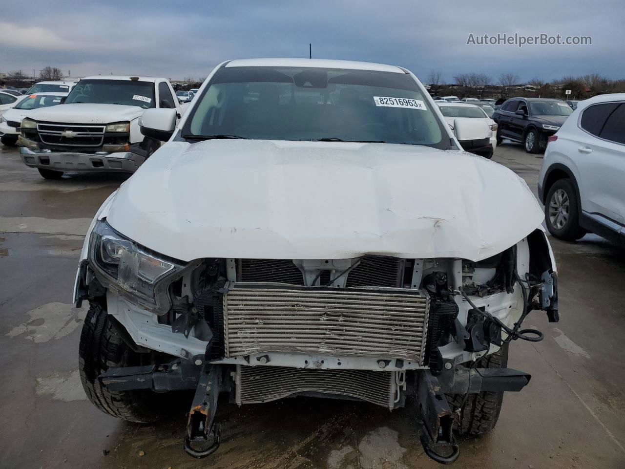 2019 Ford Ranger Xl White vin: 1FTER4EH5KLA18318