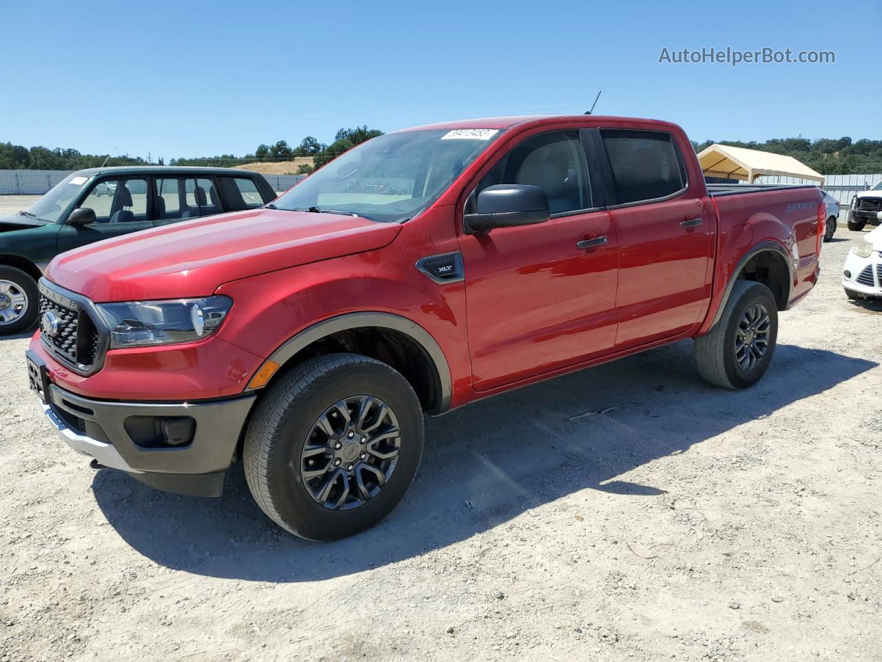 2020 Ford Ranger Xl Red vin: 1FTER4EH5LLA94946