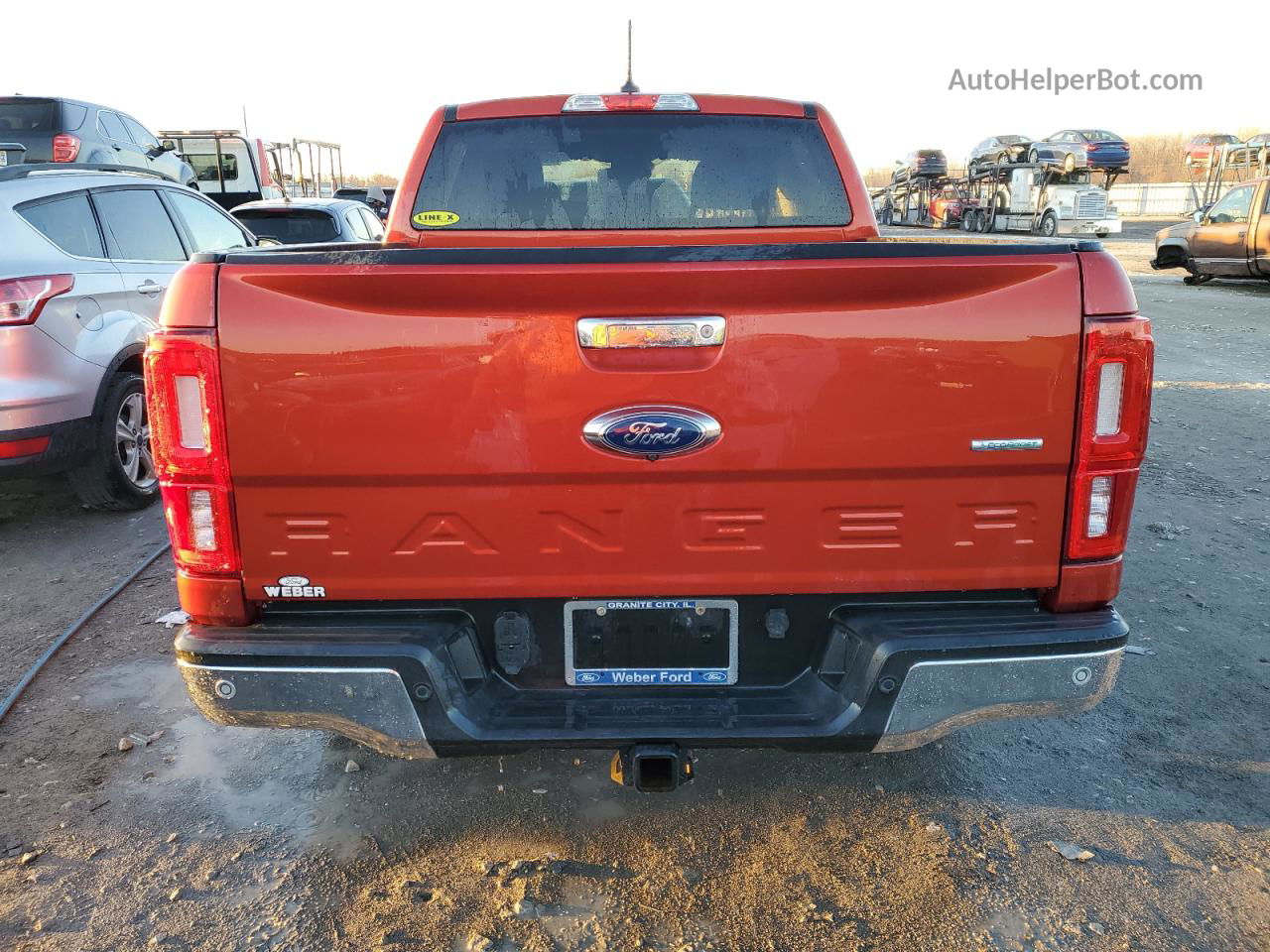 2019 Ford Ranger Xl Maroon vin: 1FTER4EH6KLA71173