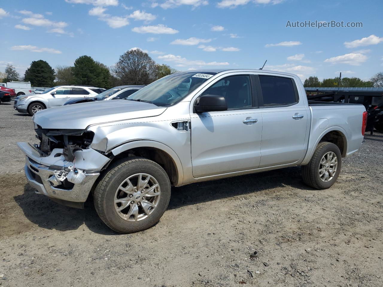 2019 Ford Ranger Xl Silver vin: 1FTER4EH6KLA80231