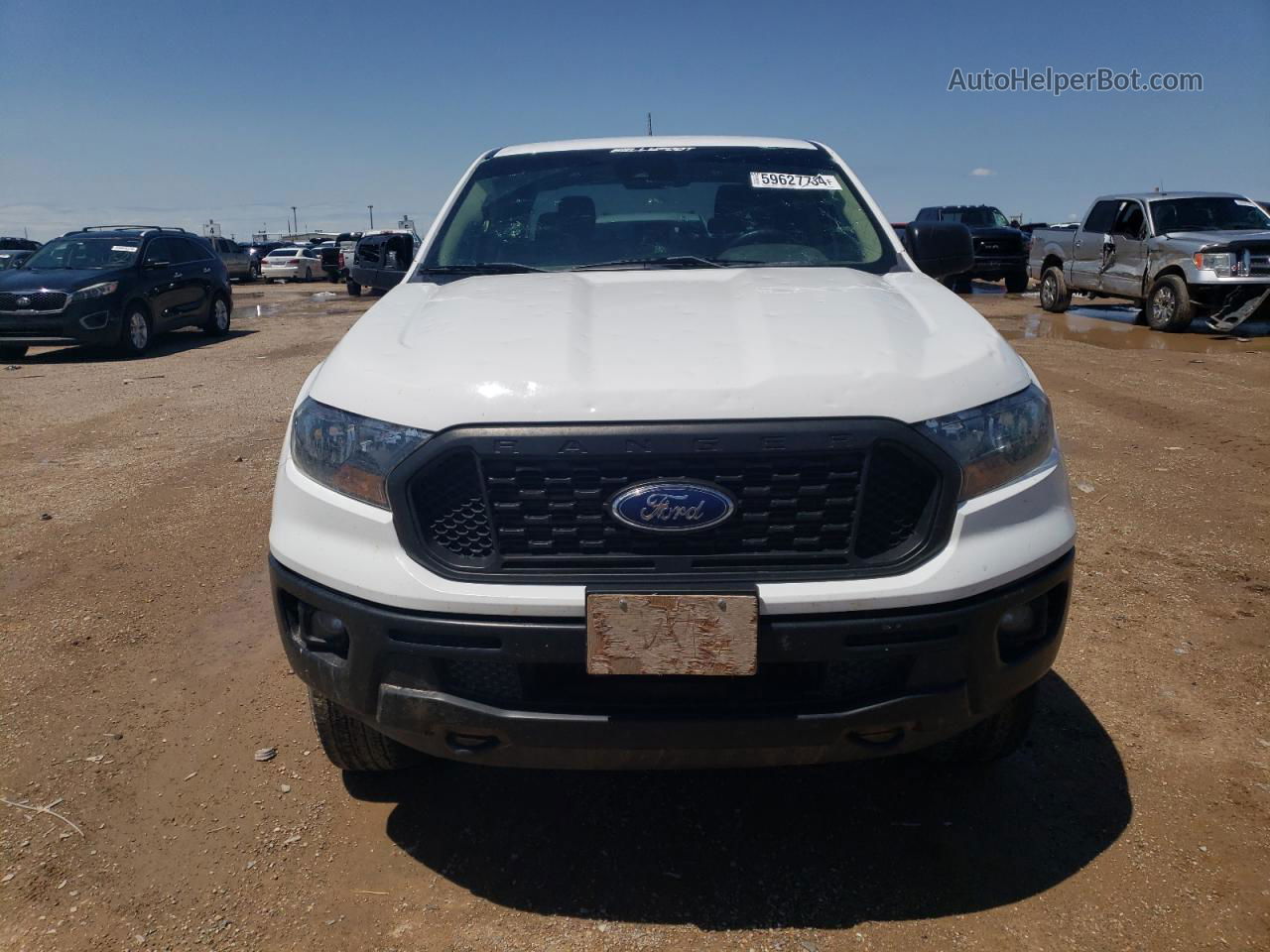 2019 Ford Ranger Xl White vin: 1FTER4EH6KLA82819