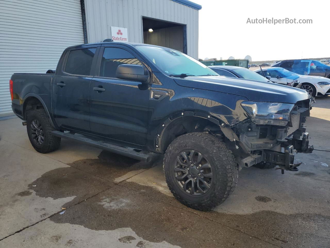 2020 Ford Ranger Xl Черный vin: 1FTER4EH6LLA08494