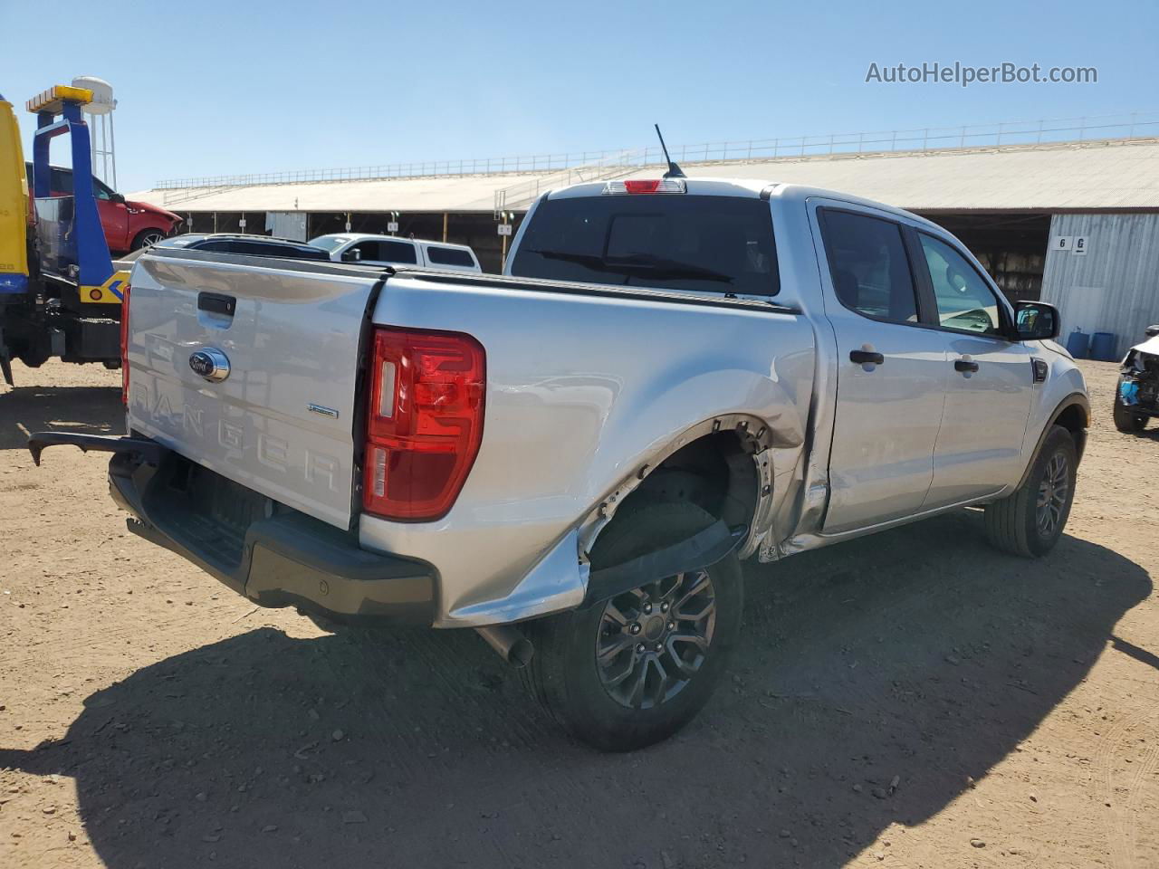 2019 Ford Ranger Xl Silver vin: 1FTER4EH7KLA45553