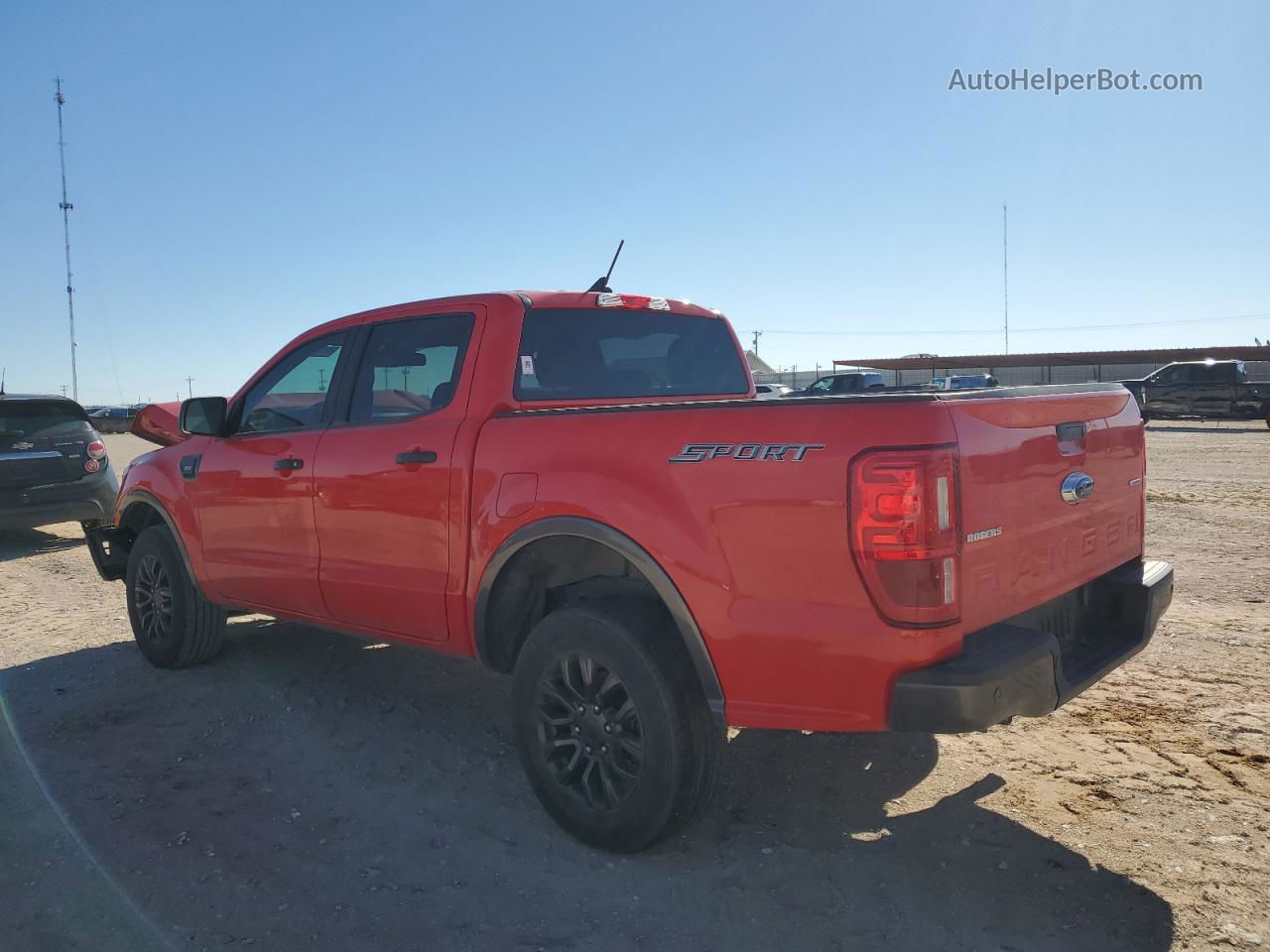 2020 Ford Ranger Xl Red vin: 1FTER4EH7LLA50639