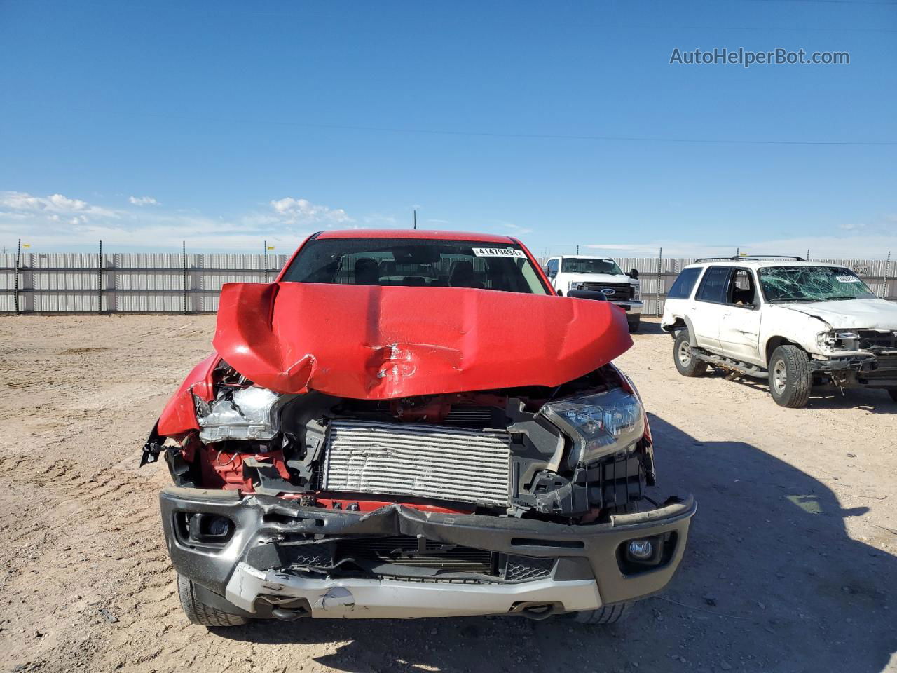 2020 Ford Ranger Xl Red vin: 1FTER4EH7LLA50639