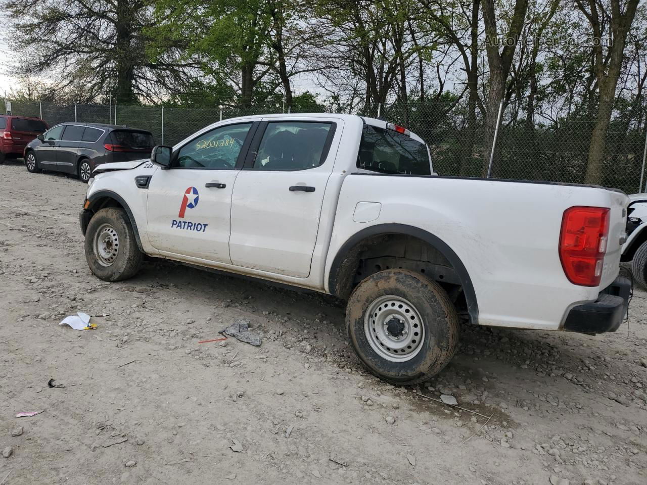 2019 Ford Ranger Xl White vin: 1FTER4EH8KLB01287