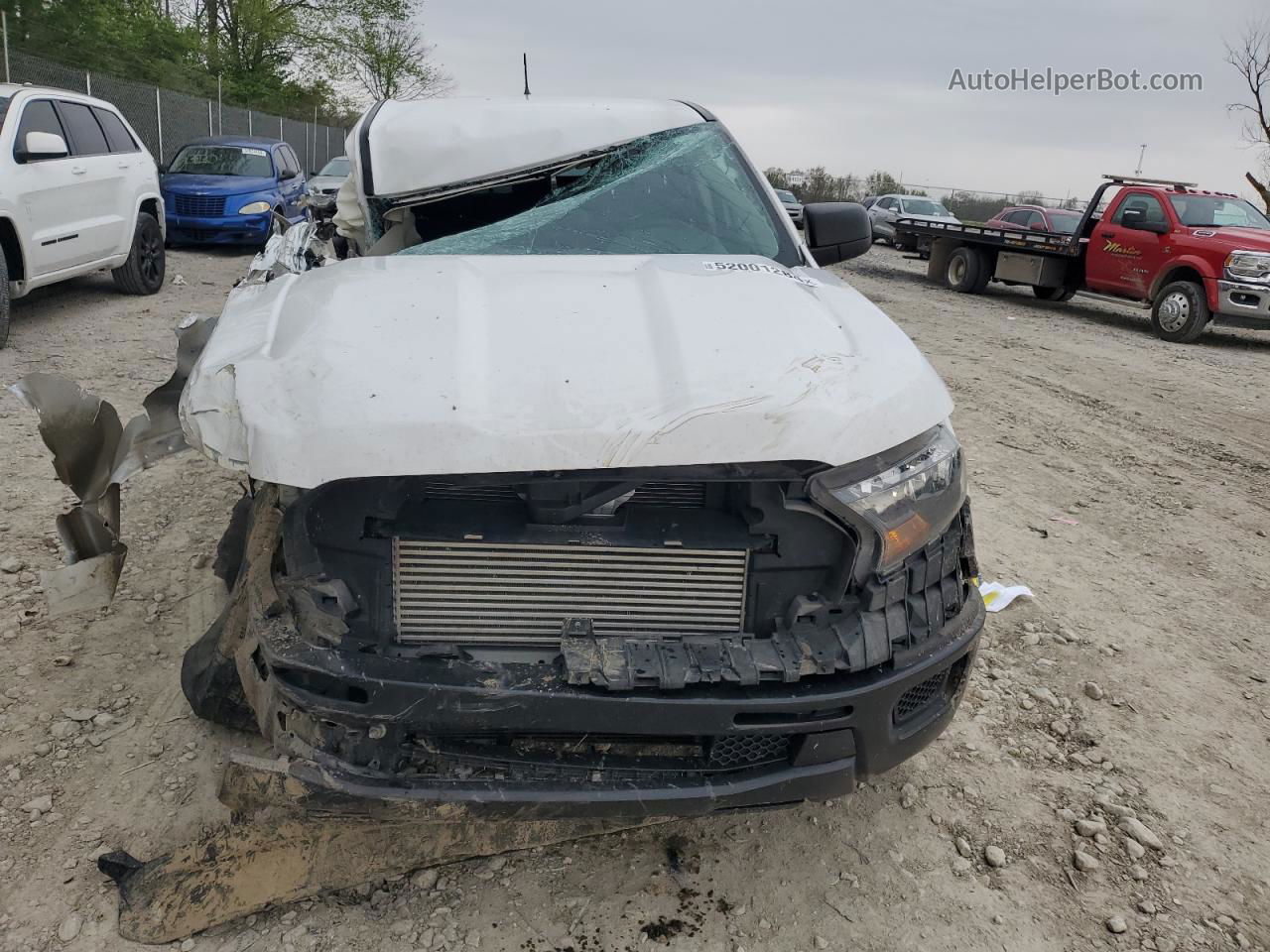 2019 Ford Ranger Xl White vin: 1FTER4EH8KLB01287