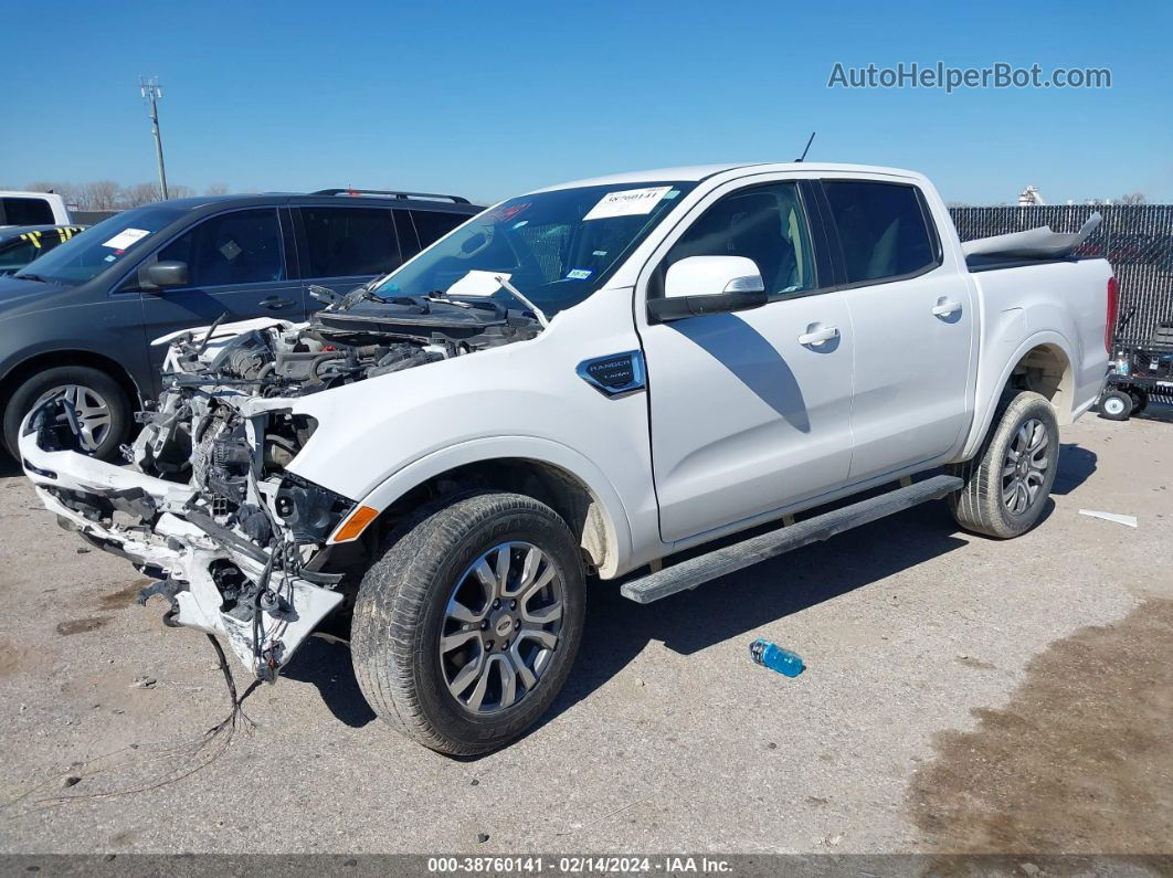 2020 Ford Ranger Lariat White vin: 1FTER4EH8LLA04334