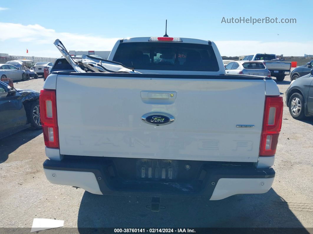 2020 Ford Ranger Lariat White vin: 1FTER4EH8LLA04334