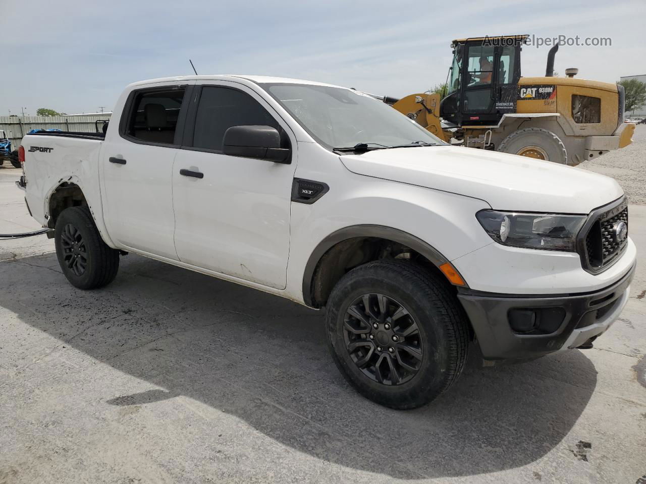 2019 Ford Ranger Xl White vin: 1FTER4EH9KLA82488