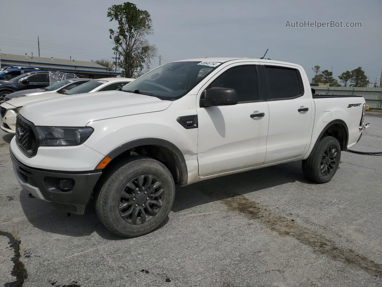 2019 Ford Ranger Xl White vin: 1FTER4EH9KLA82488