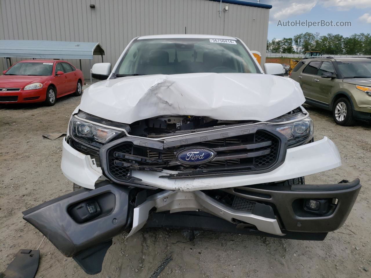 2020 Ford Ranger Xl White vin: 1FTER4EH9LLA60119