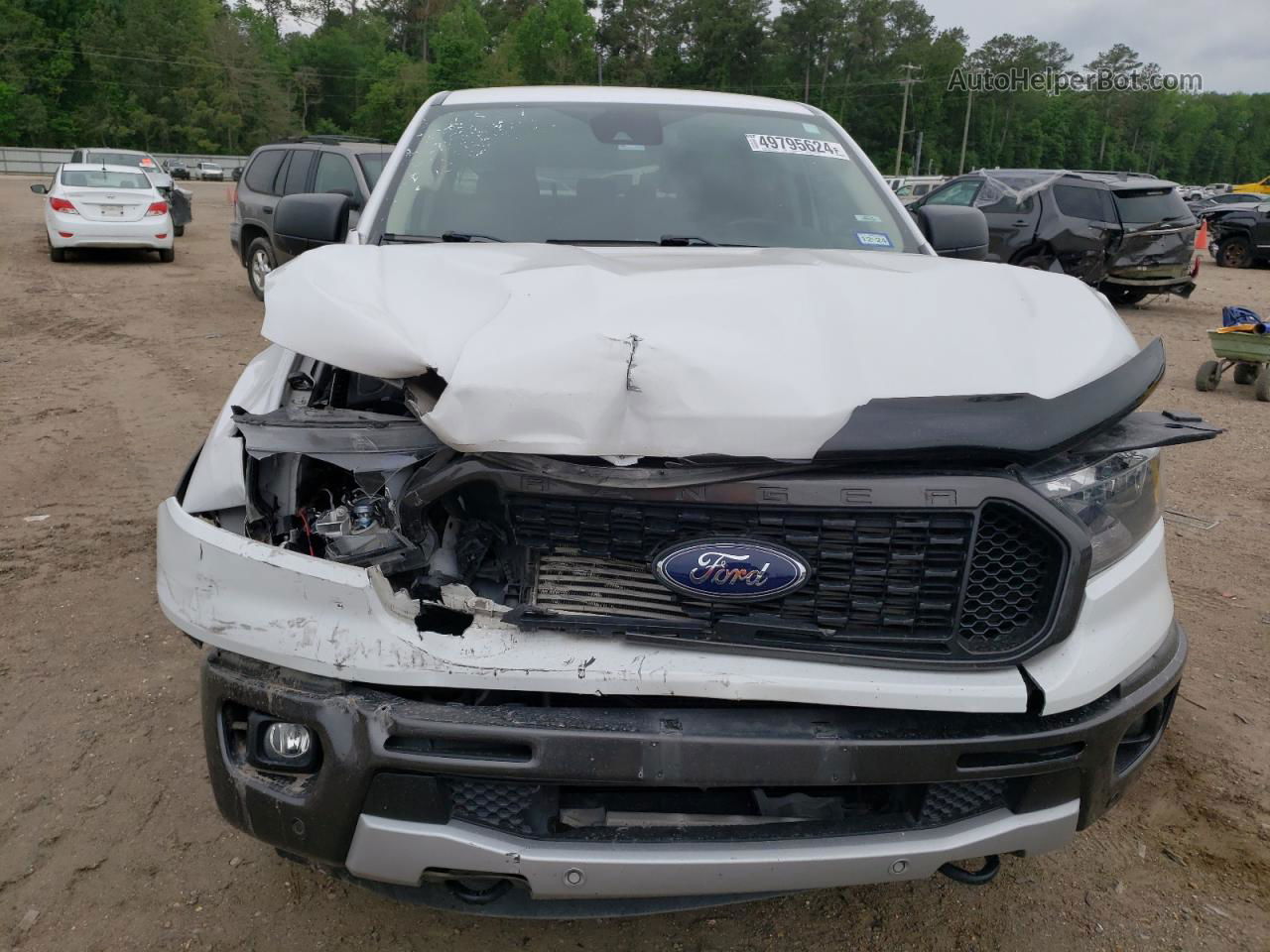 2019 Ford Ranger Xl White vin: 1FTER4EHXKLB14056