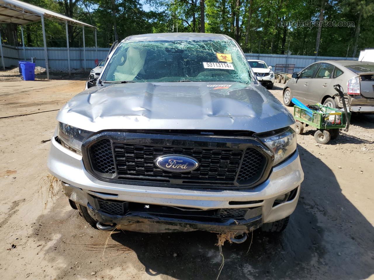 2020 Ford Ranger Xl Silver vin: 1FTER4EHXLLA56158