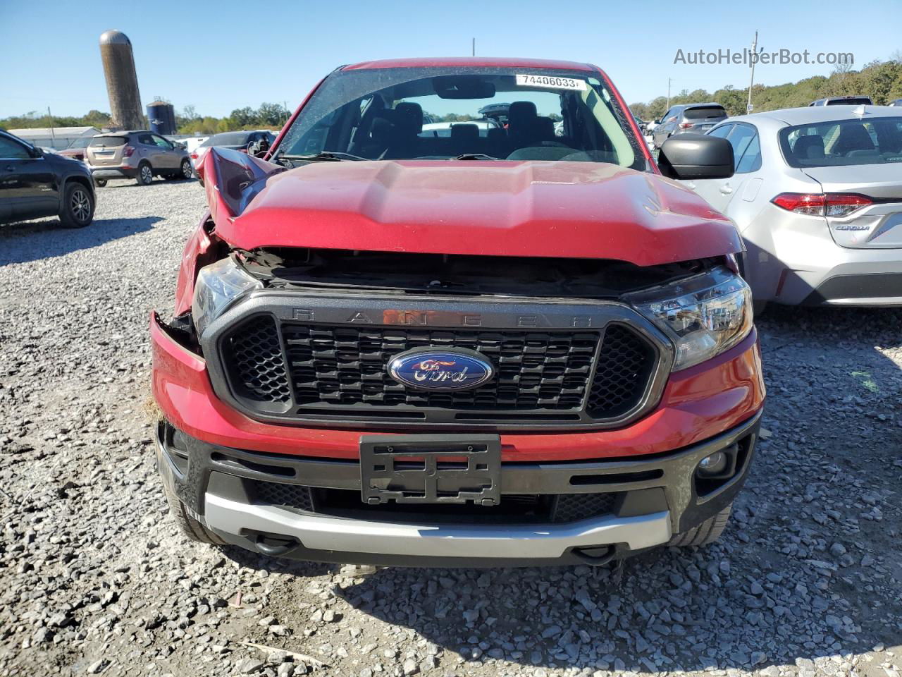 2020 Ford Ranger Xl Red vin: 1FTER4EHXLLA83957