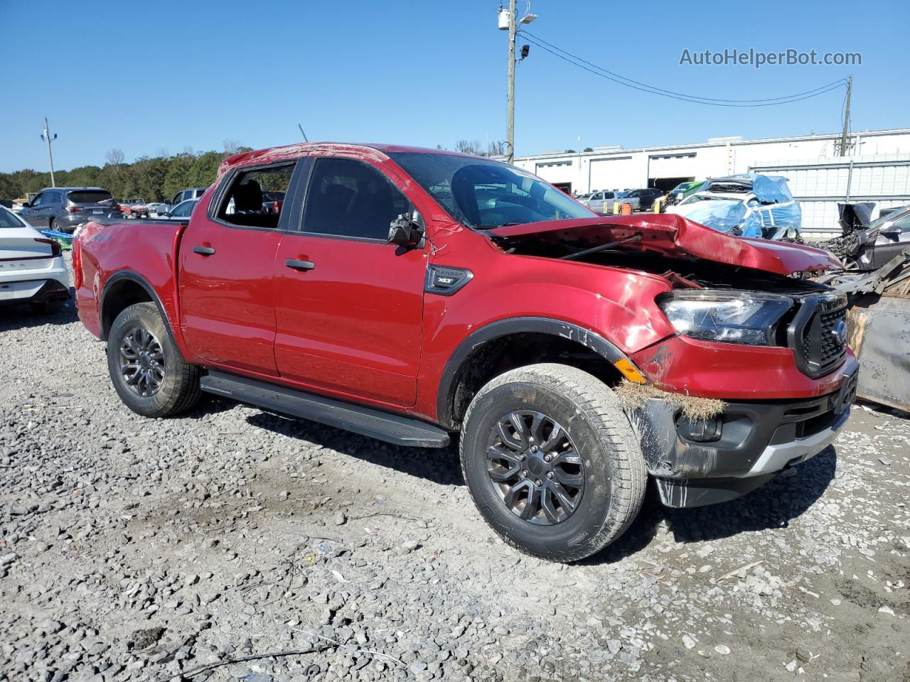 2020 Ford Ranger Xl Красный vin: 1FTER4EHXLLA83957