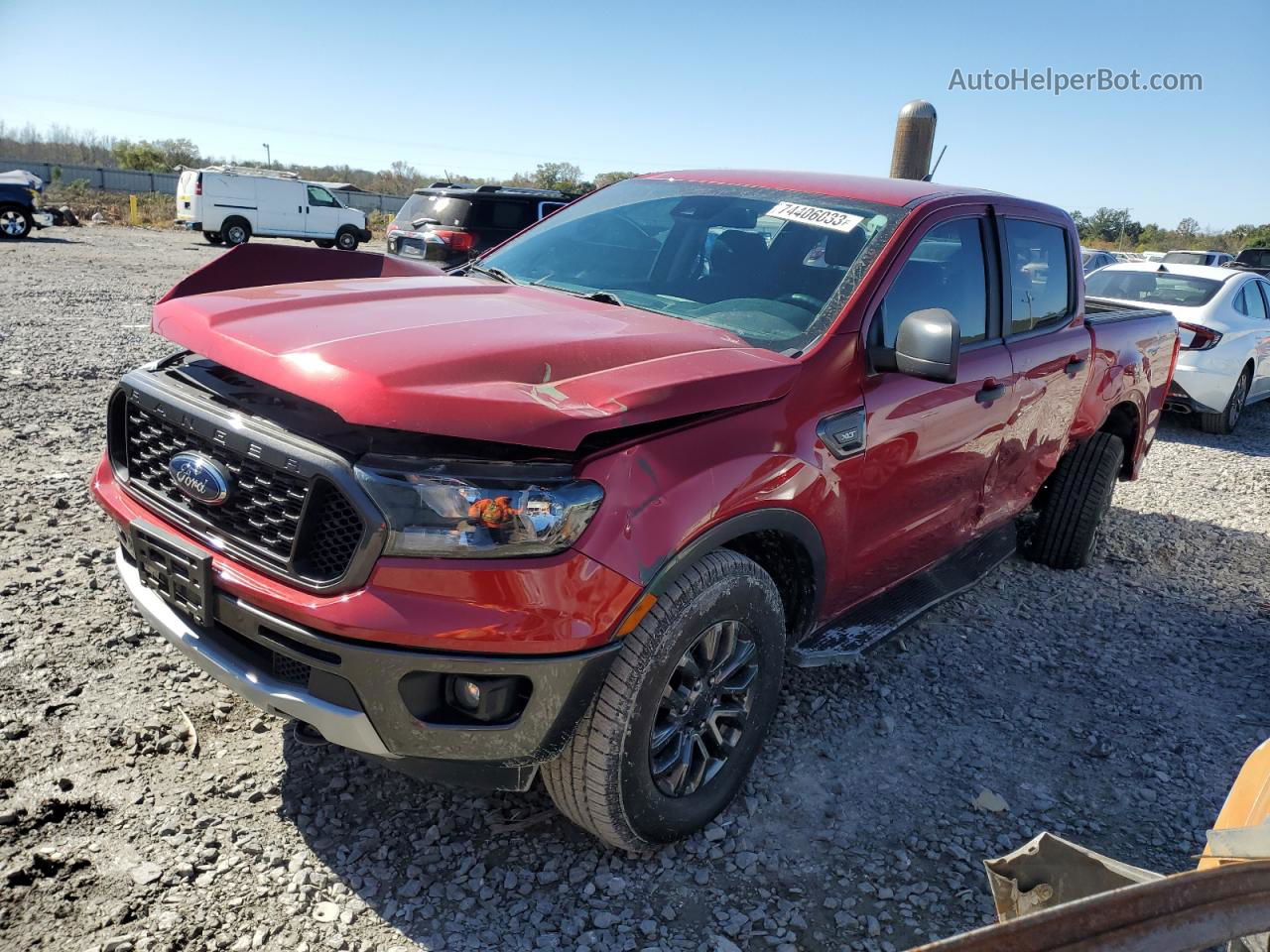 2020 Ford Ranger Xl Красный vin: 1FTER4EHXLLA83957