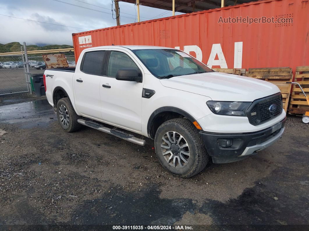 2019 Ford Ranger Xlt White vin: 1FTER4FH0KLA13381