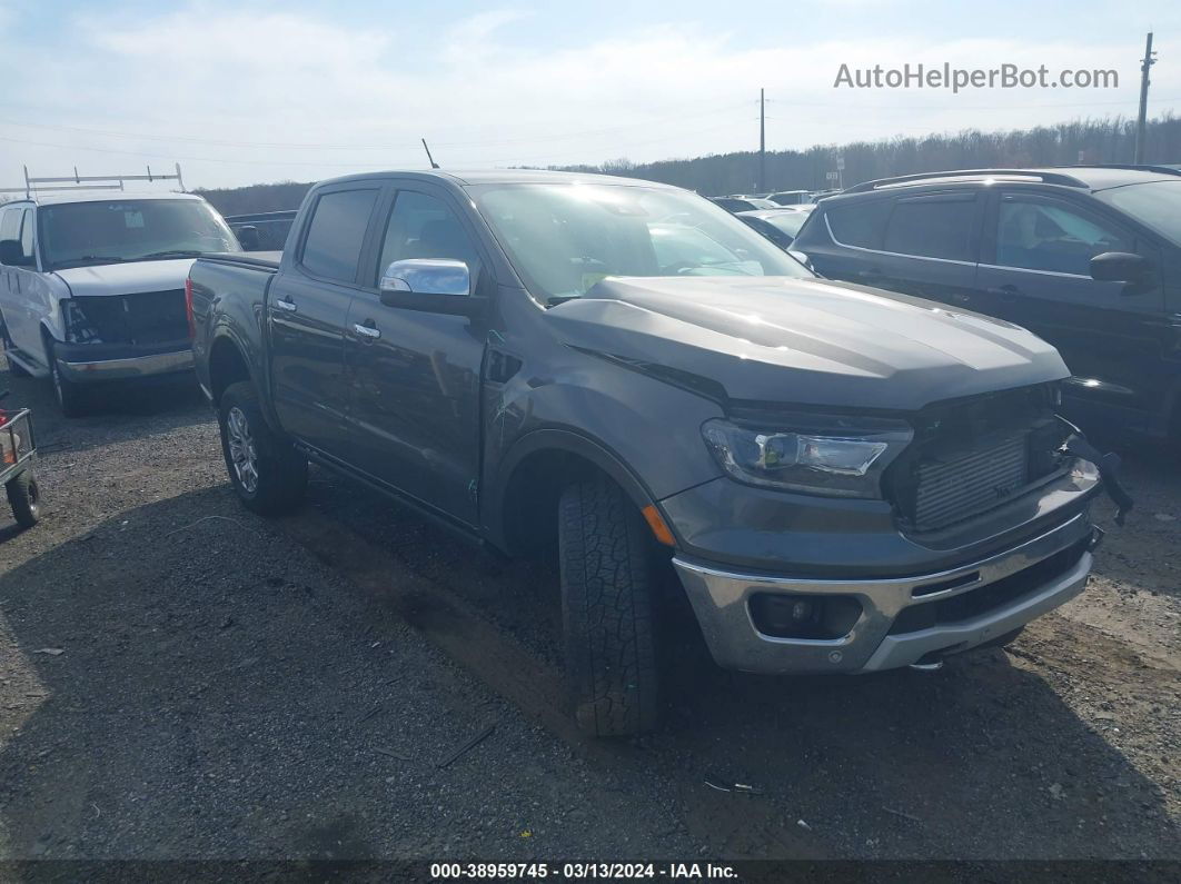 2019 Ford Ranger Lariat Gray vin: 1FTER4FH0KLA32433