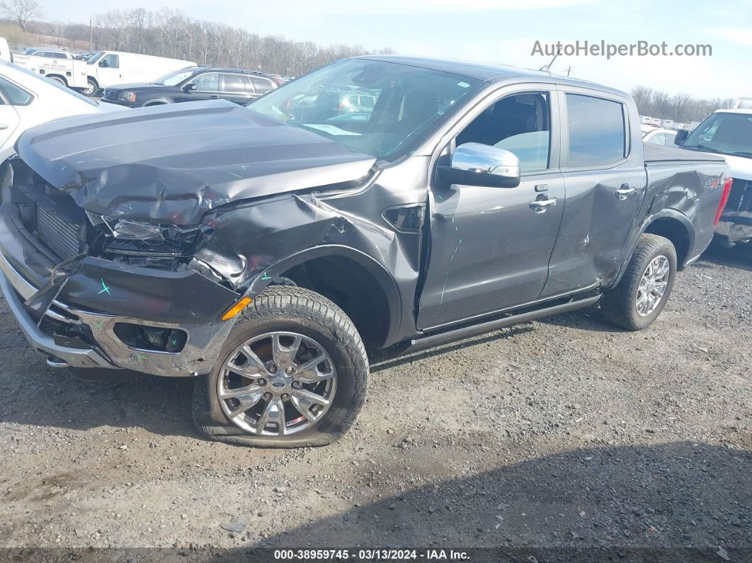 2019 Ford Ranger Lariat Gray vin: 1FTER4FH0KLA32433