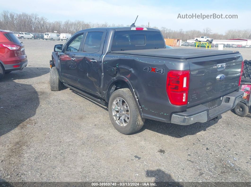 2019 Ford Ranger Lariat Gray vin: 1FTER4FH0KLA32433