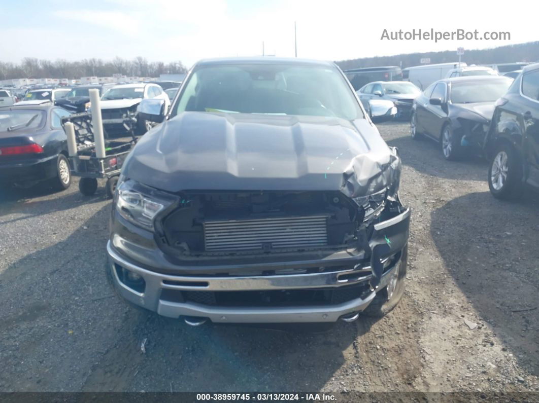 2019 Ford Ranger Lariat Gray vin: 1FTER4FH0KLA32433