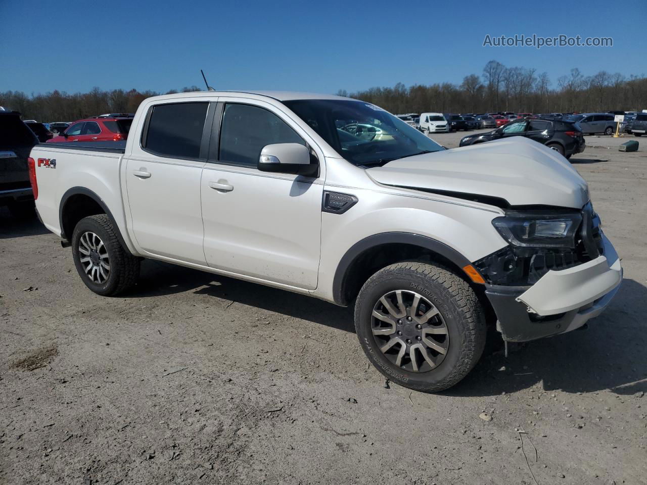 2019 Ford Ranger Xl White vin: 1FTER4FH0KLA44534