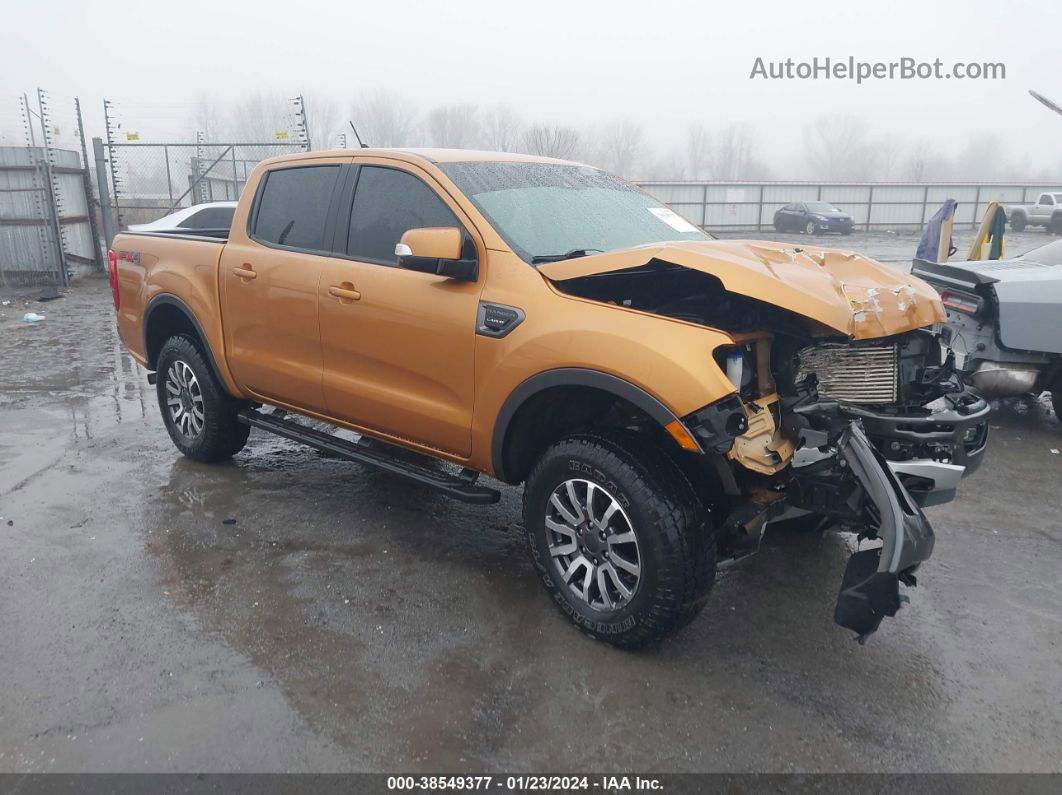 2019 Ford Ranger Lariat Orange vin: 1FTER4FH0KLA61530