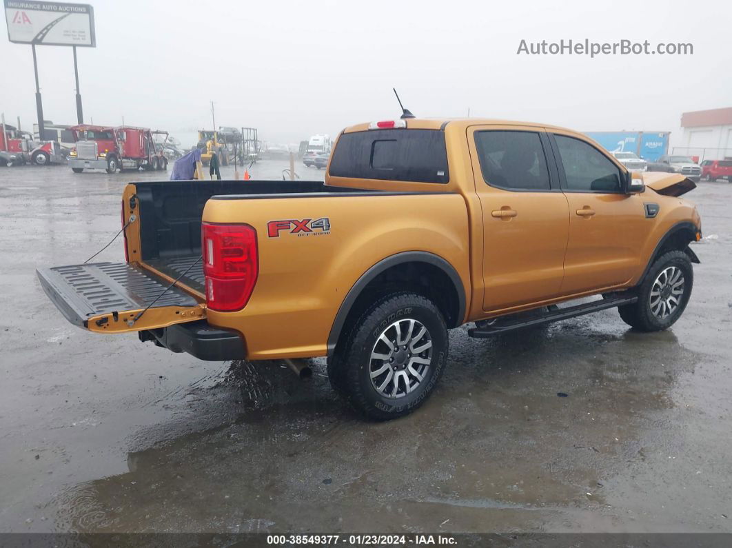 2019 Ford Ranger Lariat Orange vin: 1FTER4FH0KLA61530