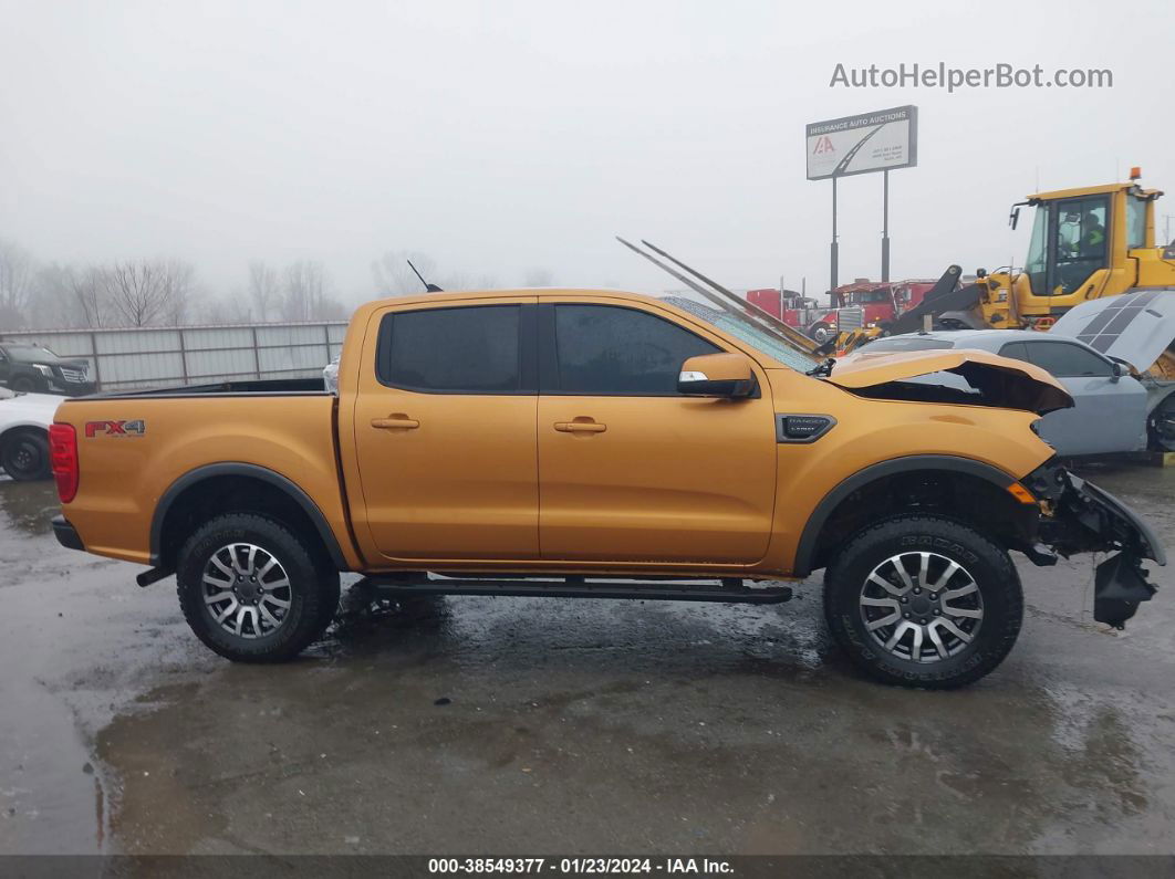 2019 Ford Ranger Lariat Orange vin: 1FTER4FH0KLA61530