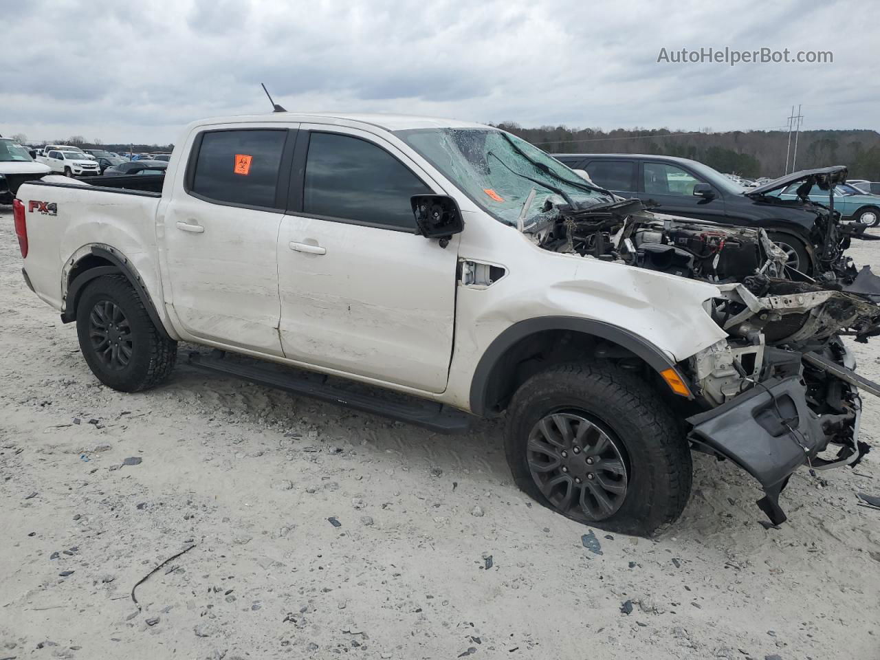 2019 Ford Ranger Xl White vin: 1FTER4FH0KLA92793