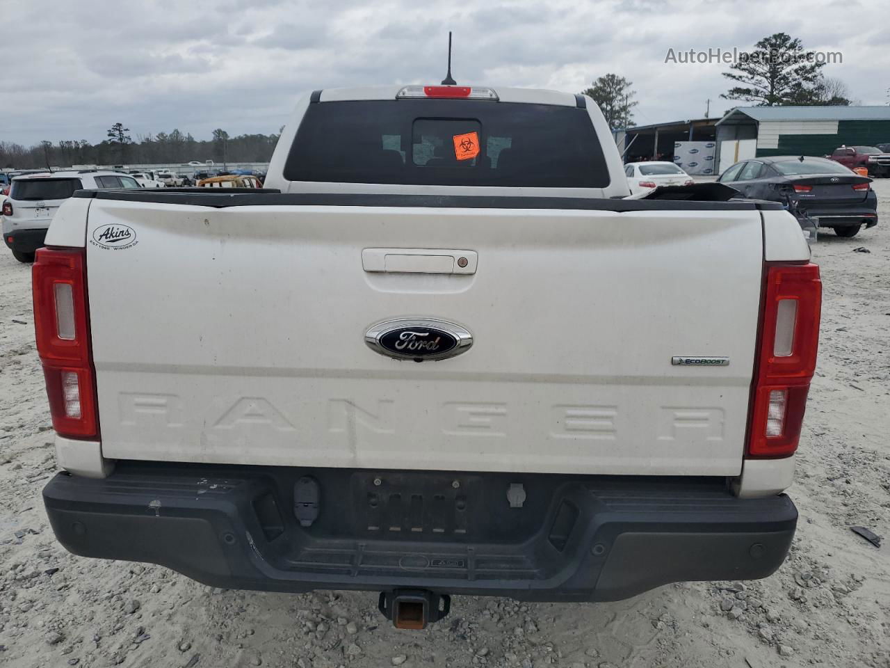 2019 Ford Ranger Xl White vin: 1FTER4FH0KLA92793