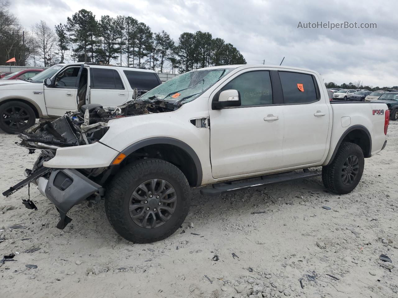 2019 Ford Ranger Xl White vin: 1FTER4FH0KLA92793