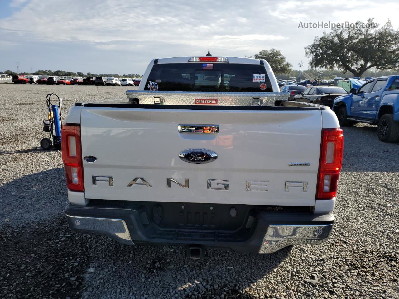 2019 Ford Ranger Xl White vin: 1FTER4FH0KLA93135
